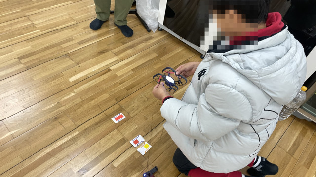 명령 순서를 기초조종에 연결한 동국대 드론 코딩체험 후기