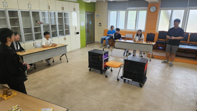 고리와 원뿔을 기준으로 경로 실습한 강화군 서도중고등학교 드론교육 후기