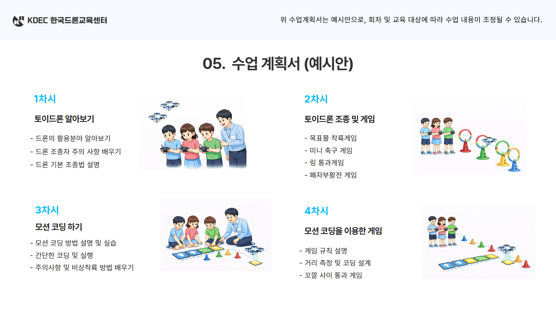 찾아가는 스마트 체험반 드론 단체 교육 제안서 11페이지